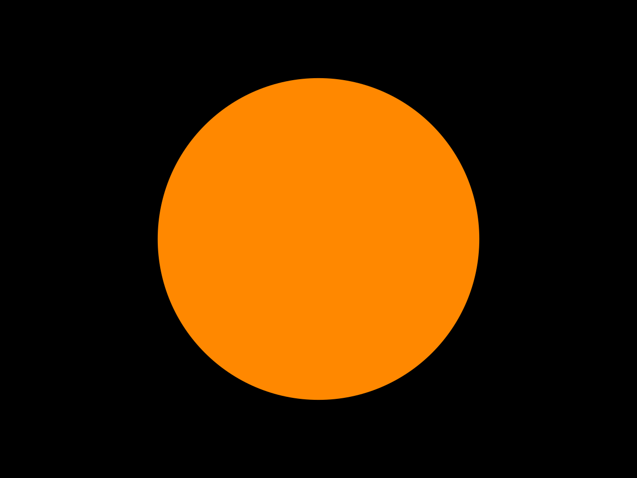 Orange circle flag