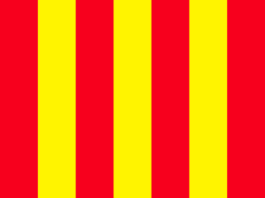 Drapeau rouge et jaune